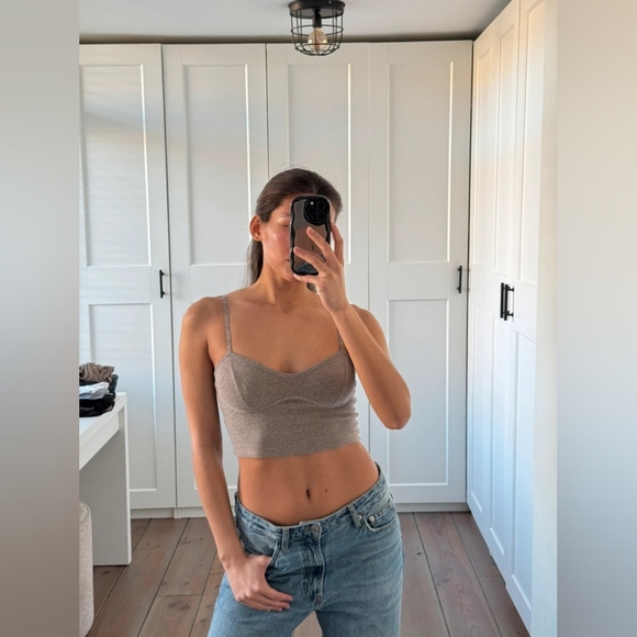 JustFab Gray Women's Tank Top - Picture 1 of 2